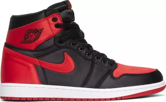 Кроссовки Air Jordan 1 Retro High OG SE Satin Banned, черный