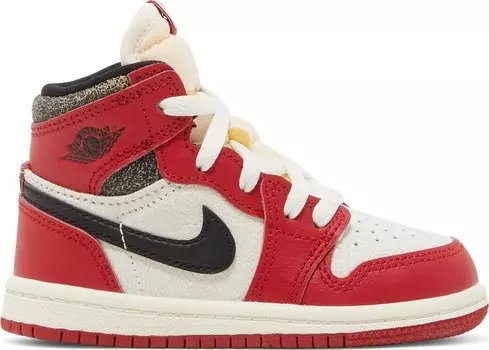 Кроссовки Air Jordan 1 Retro High OG TD Chicago Lost & Found, красный