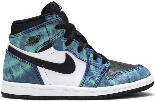 Кроссовки Air Jordan 1 Retro High OG TD Tie-Dye, зеленый