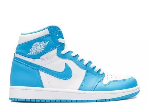 Кроссовки AIR JORDAN 1 RETRO HIGH OG 'UNC', белый