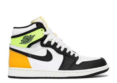 Кроссовки AIR JORDAN 1 RETRO HIGH OG 'VOLT GOLD', белый