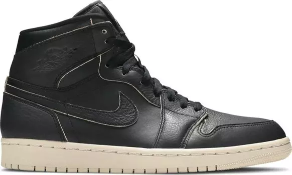 Кроссовки Air Jordan 1 Retro High Premium Black Desert Sand, черный