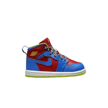 Кроссовки Air Jordan 1 Retro High TD 'Cyber Red Blue', красный