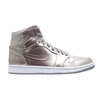 Кроссовки Air Jordan 1 Retro High 'Zinc', серебряный