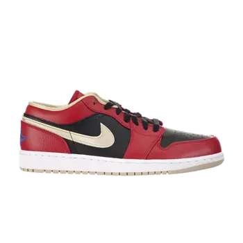 Кроссовки Air Jordan 1 Retro Low 'Gym Red Gold', красный