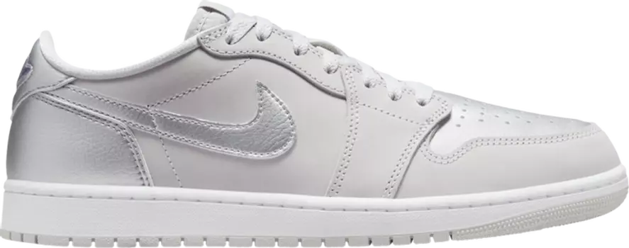 Кроссовки Air Jordan 1 Retro Low OG 'Metallic Silver', серый