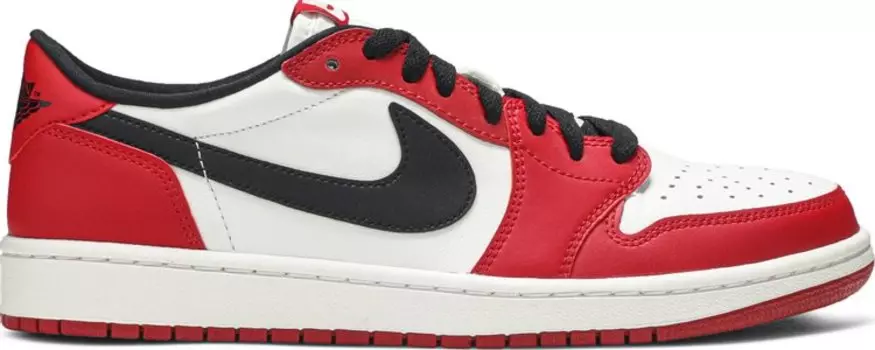 Кроссовки Air Jordan 1 Retro Low OG Chicago, белый