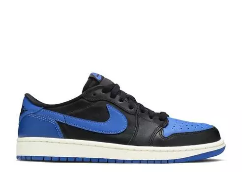 Кроссовки AIR JORDAN 1 RETRO LOW OG 'ROYAL', черный