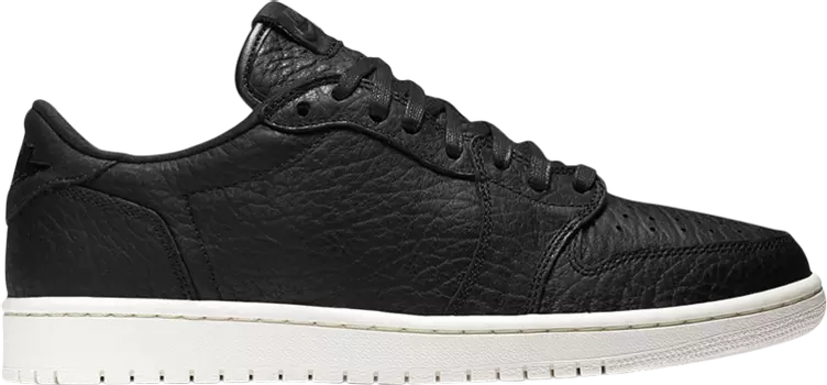 Кроссовки Air Jordan 1 Retro Low Swooshless Black, черный