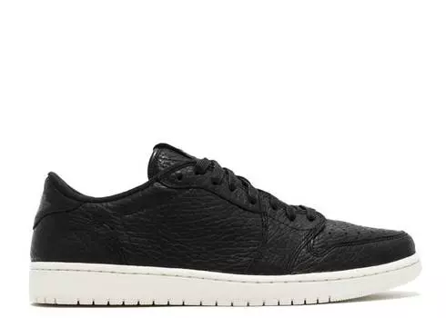 Кроссовки AIR JORDAN 1 RETRO LOW SWOOSHLESS 'BLACK', черный