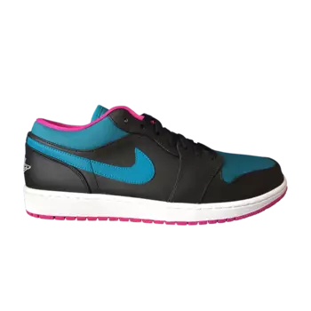 Кроссовки Air Jordan 1 Retro Low 'Tropical Teal', бирюзовый
