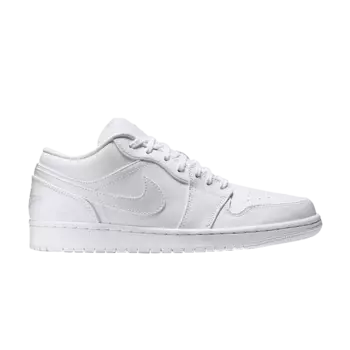 Кроссовки Air Jordan 1 Retro Low 'White Metallic Silver', белый
