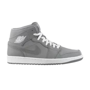 Кроссовки Air Jordan 1 Retro Mid 'Cool Grey', серый