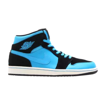 Кроссовки Air Jordan 1 Retro Mid 'Dark Powder Blue', синий