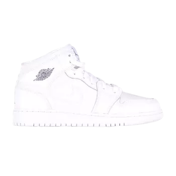 Кроссовки Air Jordan 1 Retro Mid GS 'White Cool Grey', белый