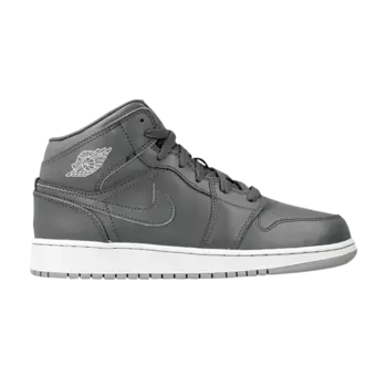 Кроссовки Air Jordan 1 Retro Mid GS 'Cool Grey Wolf Grey', серый
