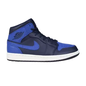 Кроссовки Air Jordan 1 Retro Mid GS 'Obsidian Royal', синий