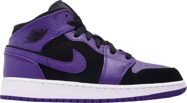 Кроссовки Air Jordan 1 Retro Mid GS Dark Concord, фиолетовый