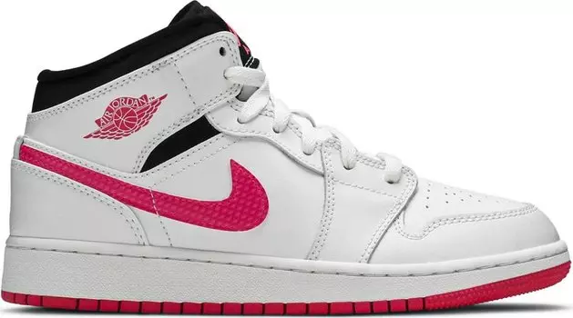 Кроссовки Air Jordan 1 Retro Mid GS Hyper Pink, розовый