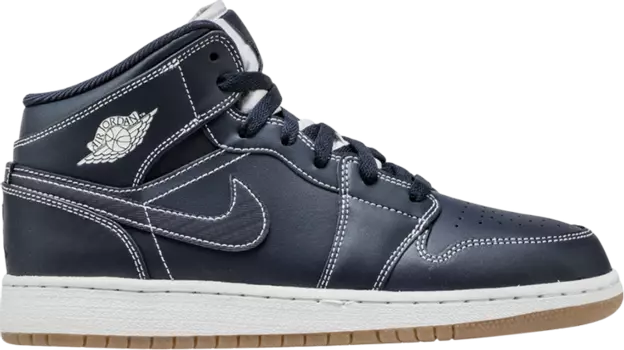 Кроссовки Air Jordan 1 Retro Mid GS Obsidian, синий