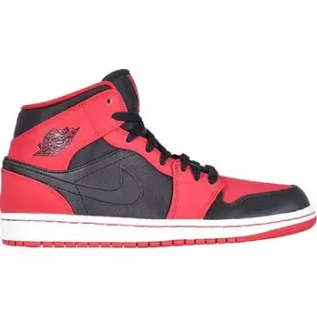 Кроссовки Air Jordan 1 Retro Mid Gym Red Bred, красный