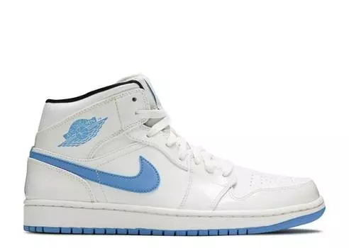 Кроссовки AIR JORDAN 1 RETRO MID 'LEGEND BLUE', белый