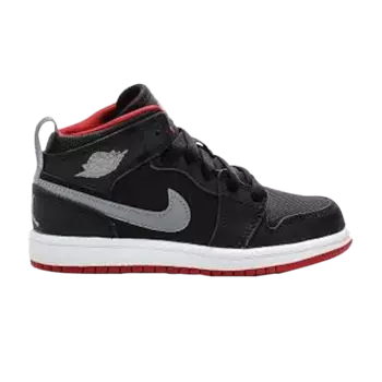 Кроссовки Air Jordan 1 Retro Mid PS 'Grey Swoosh, черный