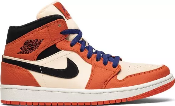 Кроссовки Air Jordan 1 Retro Mid SE Team Orange, оранжевый