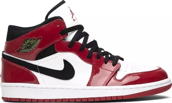 Кроссовки Air Jordan 1 Retro Patent Chicago Bulls 2003, белый