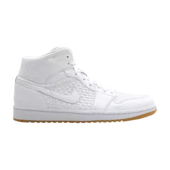 Кроссовки Air Jordan 1 Retro Premier 'Platinum', белый