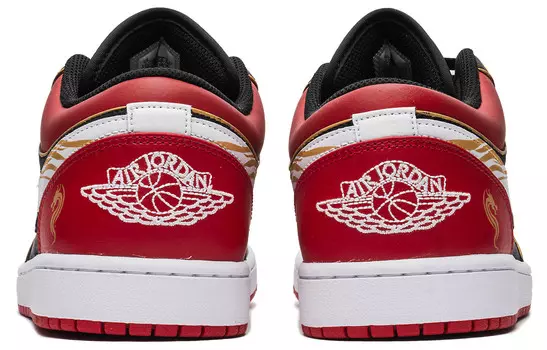 Кроссовки Air Jordan 1 Skateboarding Shoes Men Low-top Black, черный