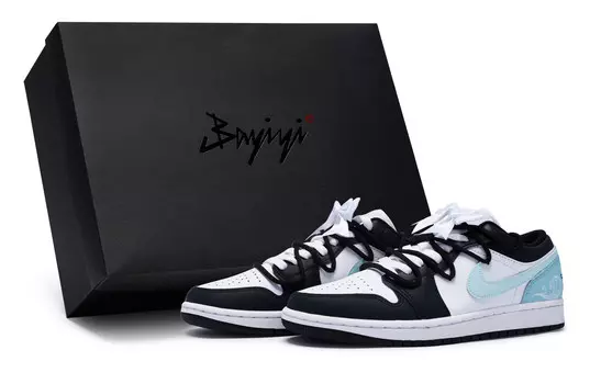 Кроссовки Air Jordan 1 Skateboarding Shoes Women's Low-top Blue, синий