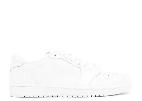 Кроссовки AIR JORDAN 1 SWOOSHLESS 'TRIPLE WHITE', белый