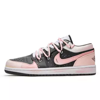 Кроссовки Air Jordan 1 Vintage Basketball Shoes Men Low-top Pink, розовый