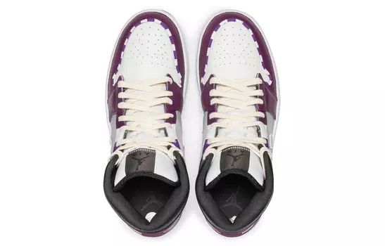 Кроссовки Air Jordan 1 Vintage Basketball Shoes Men Mid-top Purple, фиолетовый