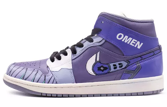 Кроссовки Air Jordan 1 Vintage Basketball Shoes Men Mid-top Purple, фиолетовый