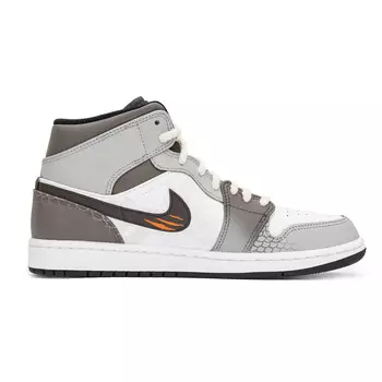 Кроссовки Air Jordan 1 Vintage Basketball Shoes Men Mid-top Brown, белый