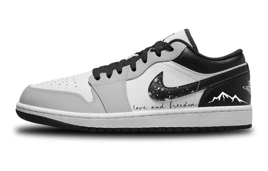 Кроссовки Air Jordan 1 Vintage Basketball Shoes Men Low-Top Black
