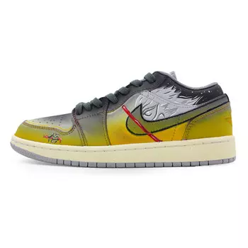 Кроссовки Air Jordan 1 Vintage Basketball Shoes Men Low-Top White