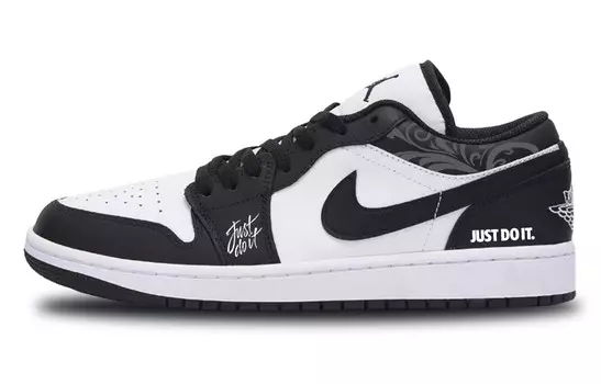 Кроссовки Air Jordan 1 Vintage Basketball Shoes Men Low-Top White