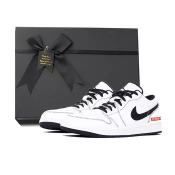Кроссовки Air Jordan 1 Vintage Basketball Shoes Men Low-Top White