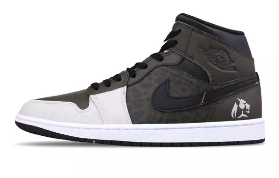 Кроссовки Air Jordan 1 Vintage Basketball Shoes Men Mid-Top White