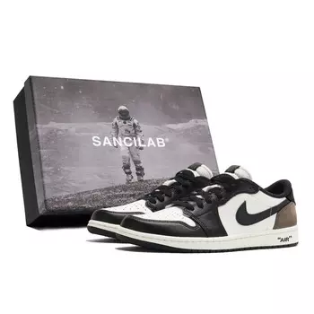 Кроссовки Air Jordan 1 Vintage Basketball Shoes Men Low-Top Black