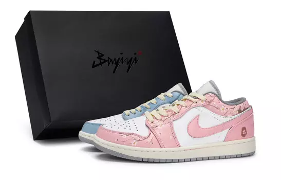 Кроссовки Air Jordan 1 Vintage Basketball Shoes Men Low-Top White