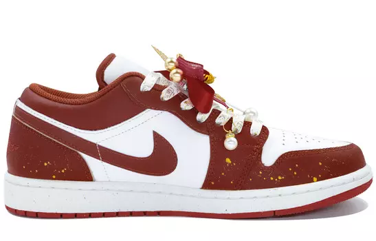 Кроссовки Air Jordan 1 Vintage Basketball Shoes Men Low-Top White