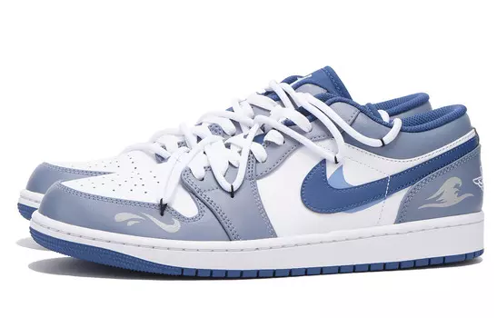 Кроссовки Air Jordan 1 Vintage Basketball Shoes Men Low-Top White