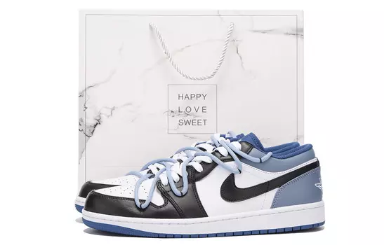 Кроссовки Air Jordan 1 Vintage Basketball Shoes Men Low-Top Black