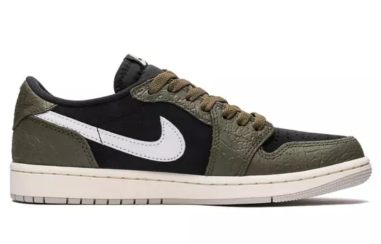 Кроссовки Air Jordan 1 Vintage Basketball Shoes Men Low-Top Black