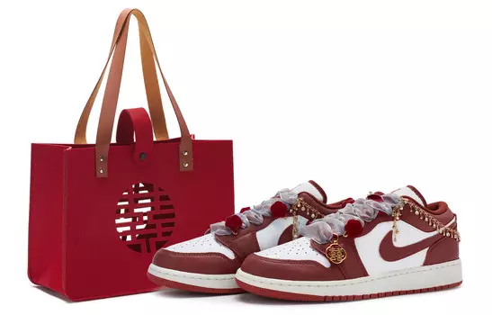 Кроссовки Air Jordan 1 Vintage Basketball Shoes Men Low-Top White