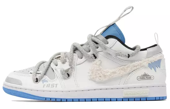 Кроссовки Air Jordan 1 Vintage Basketball Shoes Men Low-Top White